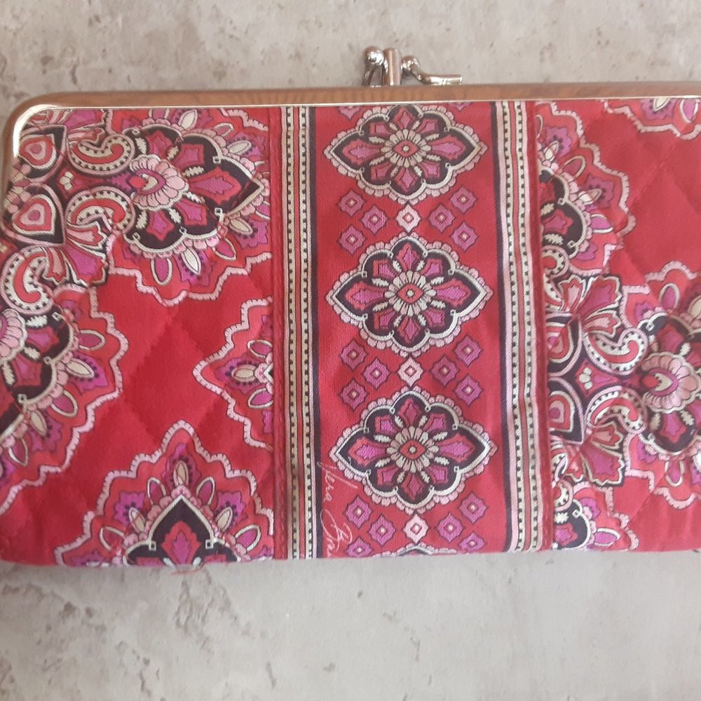 Red Quilted Vera Bradley wallet